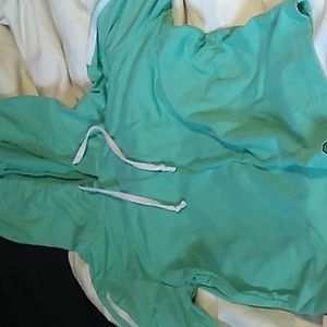 Brand: AQ-SPORT, Size: L, Color: light green and white strips on the sleeves